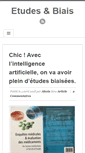 Mobile Screenshot of etudes-et-biais.com